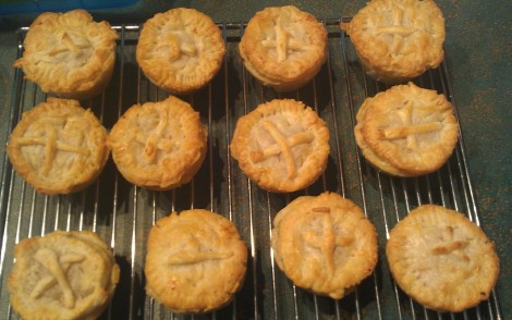 Beef Cheese and Bacon Pies Finished